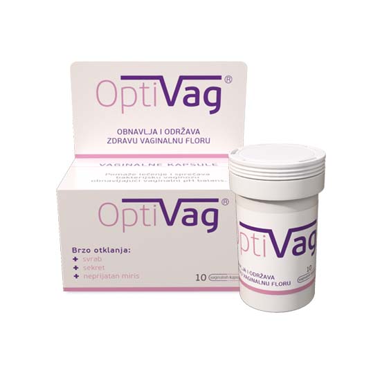 OptiVag 10 vaginalnih kapsula vaginalni probiotik
